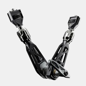 MOFAGE Talos Damping Magic Arm 11 Inches Adjustable Friction Power Articulating Magic Arm with 1/4" & 3/8" Thread Screw for Field Monitor, Camera and Light, Maximum Load Capacity 5kg/11lbs (Grey)