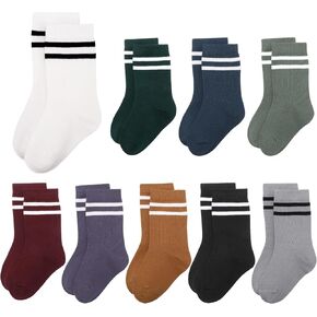 Jspupifip 9 Pairs Baby Socks Infant Ankle Socks Toddlers Socks 6-12 Months Newborn Colorful Crew Socks Soft Cotton Socks Low Cut Breathable Socks for Toddlers