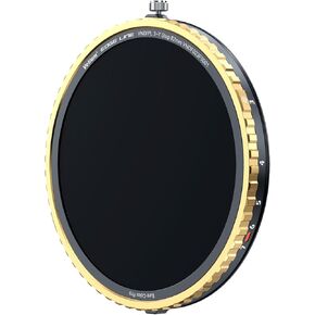 Edge Magnetic 82mm VND/PL 3-7 Stop Fliter, Japan-Made True Color Pro Polarizing Film, Built-in Polarizer, Compatible with 49mm to 82mm Lenses via Mars