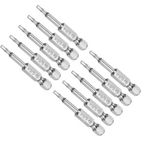 Hex Head Wrench Bit, 5/64" Hex Head 1/4" Hex Shank 2" Long, S2 Alloy Steel Screwdriver Bit - (Applications: for Electric Drill), 10-Pieces
