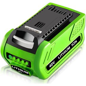 6000mAh Lithium ion 29472 Replacement for Greenworks 40V Battery Compatible with Greenworks 40 Volt Battery 29472 29252 20202 22262 25312 25322 20642 22272 27062 21242 Tools (Not for Gen 1)(Green)