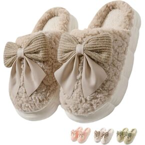 Cute House Slippers Plush Memory Foam Slippers for Indoor and Outdoor Cozy Trendy Slip-On Shoes