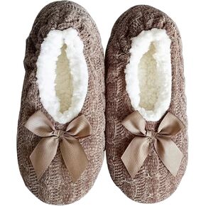Women's Indoor Winter Plush Warm Slippers Chenille Soft Material Non-slip Silent Soft Sole