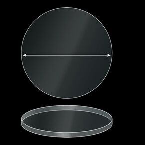 ONE Laser Cut Frosted Acrylic Blank Round Disc: Smooth Edge Transparent Plexiglass Circle 1/8 inch (3 mm) Thick (18 inch Diameter)