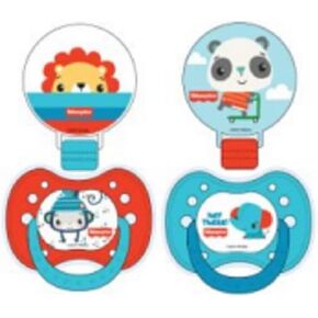 إكسسوارات Cudlie Fisher Price Strowntic Packifier and Holder Set ، BPA Free ، 0M+ in Kuwait
