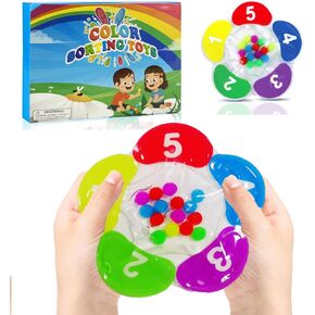 Number Color Sorting Sensory Toys 2025 New Motor Skills Game Color Matching Toys Calm Down Toys Learning Activities for Autism Adults