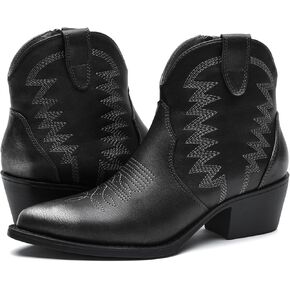 GLOBALWIN Women's Western Boots Ankle Cowboy Boots For Women