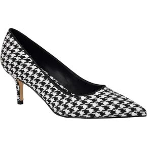 Nine West Women's Arlene Pump, Black/White Houndstooth 002, 5.5