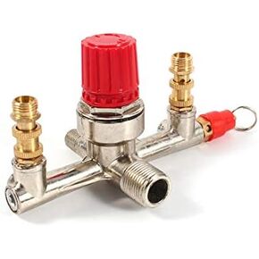 HURRISE Air Compressor Pressure Valve, Piston Type, Outlet, 1/4 Inch Connection, Fits Small Air Compressors