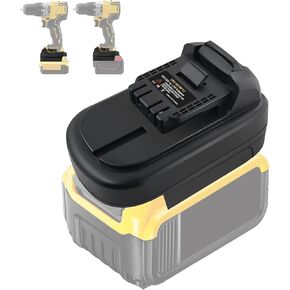 DM18DW12 Converter of DM18DW12 Converter of for DEWALT 20V and for Milwaukee M18 18V Replaced by for DewALT 12V for Adapter Lithium，Battery Adapter for Dewalt 20V to 12V MAX Tools