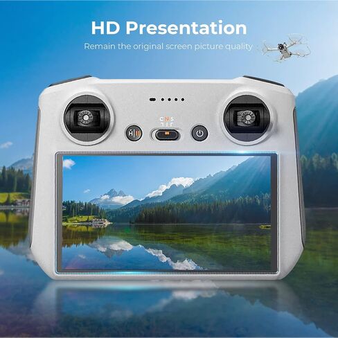 K&F Concept 2 Pack HD Tempered Glass Screen Protector Compatible With DJI Mini 3 Pro DJI RC Remote Controller Transmitter Anti-Scratch Hign Transparency 9H Hardness Protective Film in Saudi Arabia