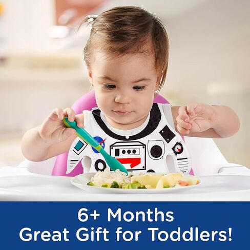 Gamago NASA Baby Bib للتغذية ، والسيلان والتسنين - غطاء القماش لطيف Terry لأولاد الأطفال حديثي الولادة ، والبنات والأطفال الصغار - البضائع والمقتنيات المرخصة رسميًا - 6+ أشهر - للجنسين in Kuwait