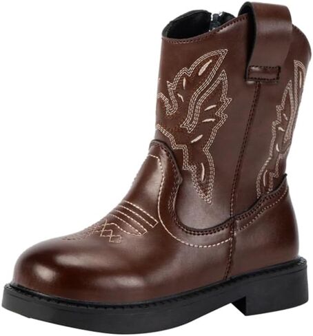 Cowboy Boots for Girls Women Western Boots Retro Mid Calf Boots Rodeo Outfit in Saudi Arabia