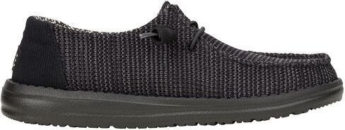 HEYDUDE Wendy Stretch Sox Wide Black/Black Size 8, Women’s Shoes, Women’s Slip-on Loafers, Comfortable & Light-Weight in Kuwait