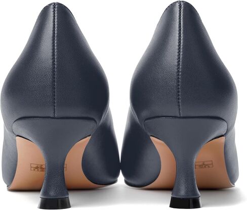 MODENCOCO Womens Office Matte Slip On Formal Round Toe Comfortable Kitten Low Heel Pumps Dress Shoes 2 Inch in Kuwait