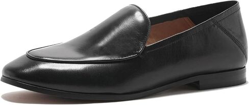 U-lite Women's Cow Leather Slip On Loafers Metal Decoration Flat Mules in Kuwait