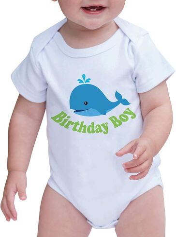 Custom Party Shop Baby Boy's Whale Birthday Boy Onepiece in Saudi Arabia