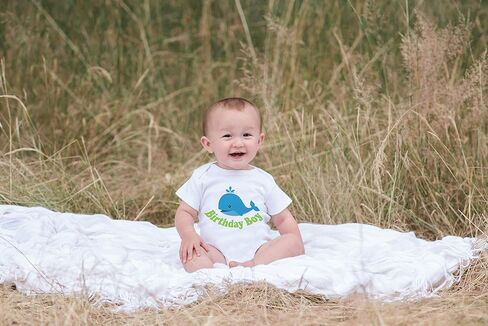 Custom Party Shop Baby Boy's Whale Birthday Boy Onepiece in Saudi Arabia