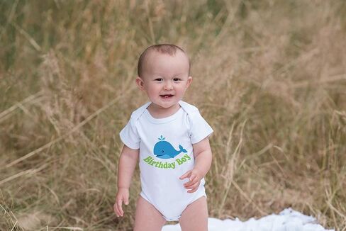 Custom Party Shop Baby Boy's Whale Birthday Boy Onepiece in Saudi Arabia