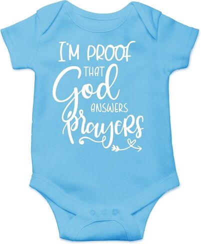 CBTwear I’m Proof That God Answers Prayers - Baby Clothes - Funny Newborn Bodysuit Outfits for Boys and Girls in Kuwait