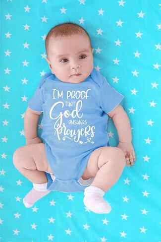 CBTwear I’m Proof That God Answers Prayers - Baby Clothes - Funny Newborn Bodysuit Outfits for Boys and Girls in Kuwait