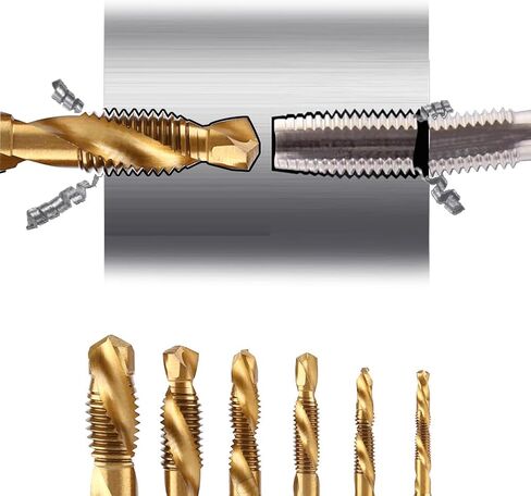 أداة الحفر المتري ، M3 M10 Titanium مغلفة 1/4 بوصة HSS HSS SHEX SHANK PRICK in Kuwait