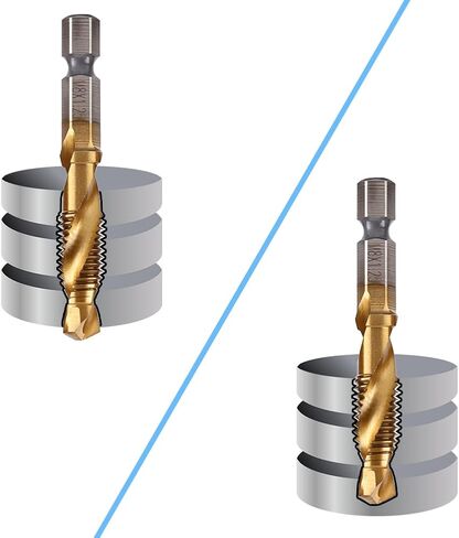 أداة الحفر المتري ، M3 M10 Titanium مغلفة 1/4 بوصة HSS HSS SHEX SHANK PRICK in Kuwait