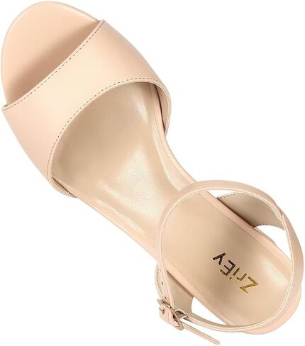ZriEy 2.8 Inch Strappy Chunky Block Heeled Sandals for Women Open Toe Ankle Strap Mid High Heels Weddings Parties Daily Wear Shoes in Saudi Arabia