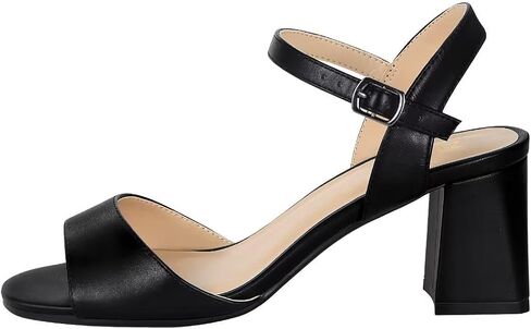 ZriEy 2.8 Inch Strappy Chunky Block Heeled Sandals for Women Open Toe Ankle Strap Mid High Heels Weddings Parties Daily Wear Shoes in Saudi Arabia