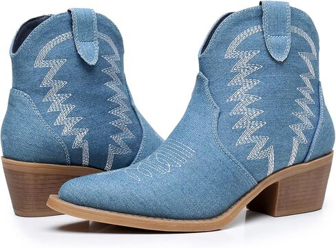 Globalwin Woment Boots Western Boots Onkle Cowboy Boots for Women in Kuwait