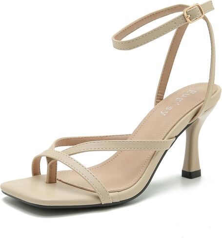 الكعب الضيق للسيدات الدانتيل حتى الخنجر عالية الكعب ساحة Square Square Open Thong Thong Ongle Strap Sexy Fashion Comfort Dress Fress Sandals Party Party in Kuwait