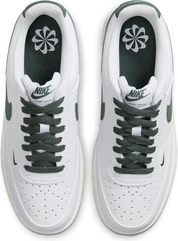 Nike Court Vision Low Next Neature Women's Shoes (FV9952-101 ، White/Stadium Green/Sail/Vintage Green) Size 9 in Kuwait