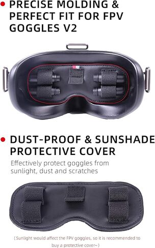 غطاء العدسة الواقية من Yi Dong لـ DJI FPV Goggles V2 إكسسوارات دليل الغبار وغطاء خدش مع هوائي FPV و SD CARD SAT in Kuwait