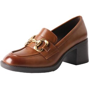 TMA EYES Women's Chunky Loafers, Easy to Slip On and Off