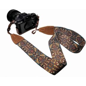 Camera Strap Neck Shoulder Genuine Leather Ends Replacement Green Camcorder Binocular Photographer