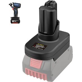 Adapter Converter for Bosch 12V Battery, for Bosch 18V Batteries Convert to for Bosch 12V and 10.8V Power Tools, Replace Professional 10.8/12V System Battery GBA