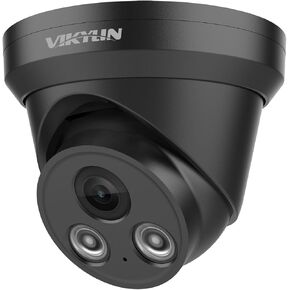 VIKYLIN 5MP IP POE Camera,Dome/Turret Secrutiy IP Camera Outdoor Indoor with 2-Way Audio, SD (512GB),5MP@30fps,AI Human/Vehicle Detection,IP67 Waterproof, NDAA Complaint
