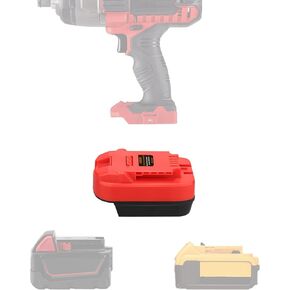 for Milwaukee to for Bauer Battery Adapter, Convert for Bauer 20V MAX Cordless Tools