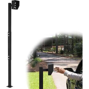 Universal Keypad Mounting Post with Waterproof Cover, Height Adjustable from 37“ - 45", Upright Keypad Mounting Base for Outdoor Automatic Door Opening Systems