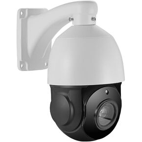 4K Outdoor PTZ IP POE 8MP Wired Security Camera Pan Tilt 30xOptical Zoom Speed Dome 300FT IR Night Vision Motion Detection Remote View Two-Way Audio Compatible with Onvif Protocol