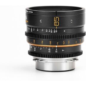 DULENS APO Mini Prime Lens 85mm T2.4 Cine Lens Large Aperture Manual Focus (Black, EF)