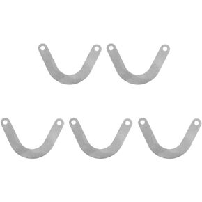 U Shape Valve Plate Metal Air Compressor Accessory 2.32Inch Wide Air Compressor Head Valve Plate Metal Plate Iron Plate 5 Pieces