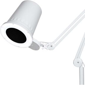 4BLANC® Alize Original Vacuum Nail Dust Collector for Pedicure & Manicure with Built-in Dimmable LED, Certified HEPA 11 Medical Grade Changeable Filter, and Universal Table Mount