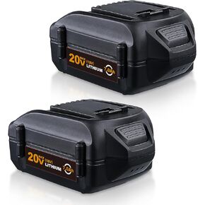 VANTTECH 2 Pack 7.0Ah WA3520 20V Lithium Ion Battery Replacement for Worx 20 Volt Battery WA3520 WA3525 WG151s WG155s WG251s WG255s WG540s WG545s WG890 WG891 Cordless Power Tool Battery