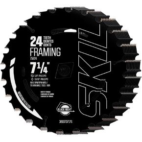 SKIL 7-1/4" 24-Tooth Carbide Framing Circular Saw Blade 10-Pack for SKIL Circular Saws 5280-01/5180-01/5080-01-75924-10