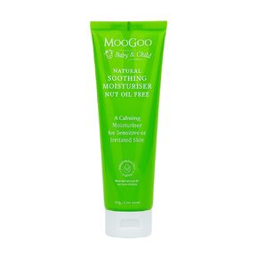 MooGoo Baby Soothing Moisturizer Nut Oil Free - Gentle & Hypoallergenic with 10% MSM for Sensitive, Irritated & Delicate Skin, Paediatrician Approved, for All Ages, 120g / 4.2 oz.
