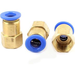 uxcell 1/4 BSP Thread to 8mm Push in Air Quick Connect Tube Fitting 3 Pcs