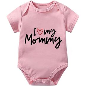 I Love My Mommy Baby Clothes Short Sleeve Baby Boy Bodysuit Inant Baby Girl Romper