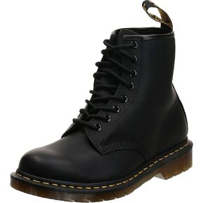 Dr. Martens Unisex 1460 Greasy Leather 8 Eye Boot, Black, 7 Women/6 Men