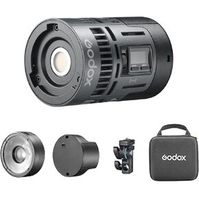 Godox RS60BI LED Video Light,Mini Size 60W Power,CCT/HSI/RGBW/FX Mode,with Detachable Battery,Support E27 Socket/USB/NPF/V-Mount Battery Power for Photographers,Filmmakers,Studios